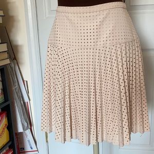 J. Crew pleated eyelet skirt